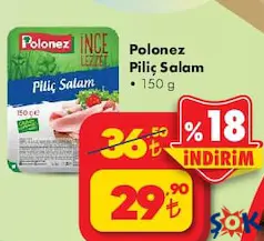 POLONEZ PİLİÇ SALAM 150 G fiyat ve kampanya bilgisi